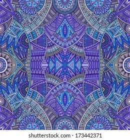 Abstract vector tribal ethnic background seamless pattern