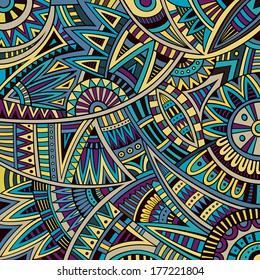 Abstract vector tribal ethnic background pattern