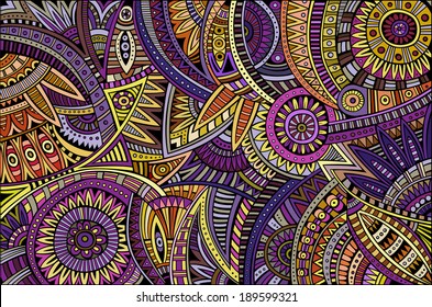 Abstract vector tribal ethnic background pattern
