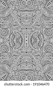 Abstract vector tribal ethnic background seamless pattern
