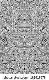 Abstract vector tribal ethnic background seamless pattern