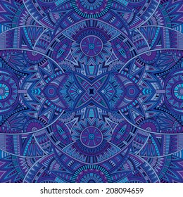 Abstract vector tribal ethnic background seamless pattern