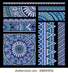 Abstract vector tribal ethnic background