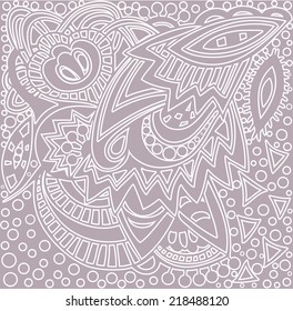 Abstract vector tribal ethnic background pattern, stock vector