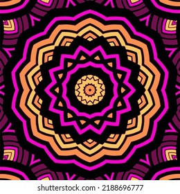 Abstract vector tribal ethnic background seamless pattern