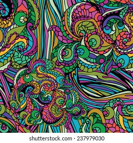 Abstract vector tribal ethnic background ,seamless  pattern.Multicolor ornament.For fabrics ,Wallpaper ,background,wrapping paper,backdrop