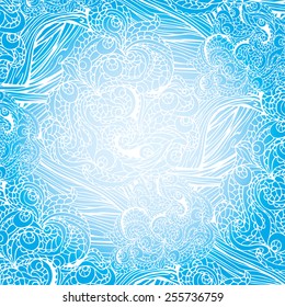 Abstract vector tribal ethnic background , pattern. Outline ornament.For fabrics ,Wallpaper ,background,wrapping paper,backdrop