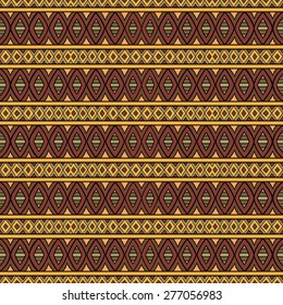 Abstract vector tribal ethnic background seamless pattern
