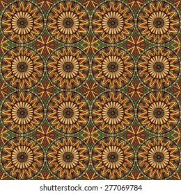 Abstract vector tribal ethnic background seamless pattern