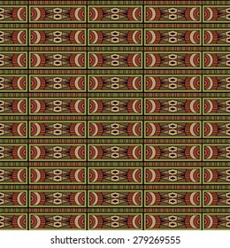 Abstract vector tribal ethnic background seamless pattern