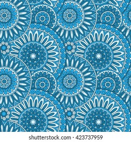 Abstract vector tribal ethnic background seamless pattern