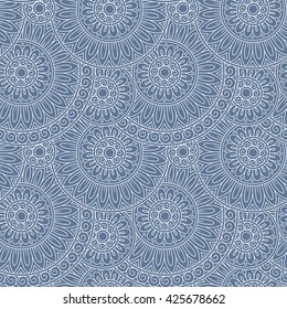 Abstract vector tribal ethnic background seamless pattern