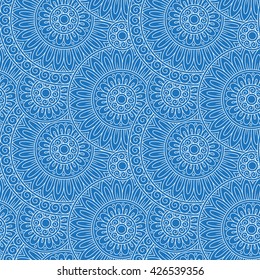 Abstract vector tribal ethnic background seamless pattern