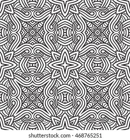 Abstract Vector Tribal Ethnic Background Pattern