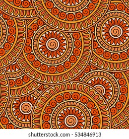 Abstract vector tribal ethnic background seamless pattern