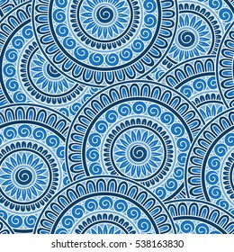 Abstract vector tribal ethnic background seamless pattern