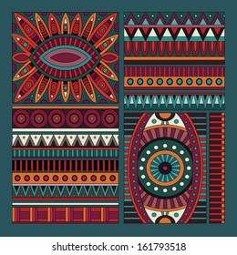 Abstract vector tribal ethnic design elements