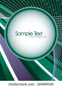 Abstract Vector Turquoise Background.