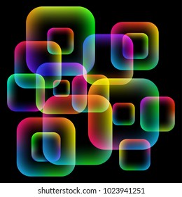 Abstract vector TV screen background. Gradient meshes.