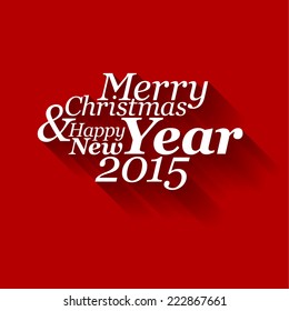 Tipografía abstracta vectorial tarjeta de Navidad - palabras de temporada