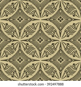 Abstract vector vintage seamless pattern - Illustration