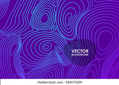 Abstract vector violet background with line waves. EPS 10 vector illustration