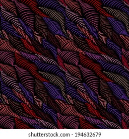 Abstract vector volume background. Seamless pattern 3 D. Wavy texture