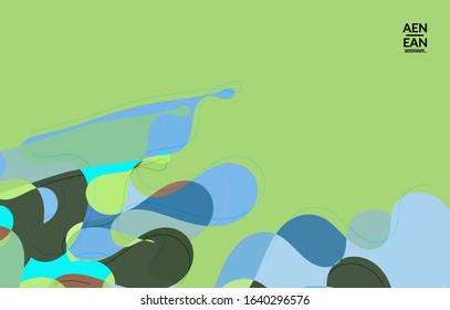 Abstract vector wallpaper, art terrazzo pattern with wavy geometric abstract shapes and lines in earthy natural organic color.Minimal modern template for wedding invitation.