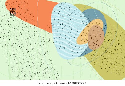 Abstract vector wallpaper. Exotic striped overlapping wavy shapes and lines. Packaging contemporary design. Natural motley artwork. Hand drawn textured background for social media fashion frame.