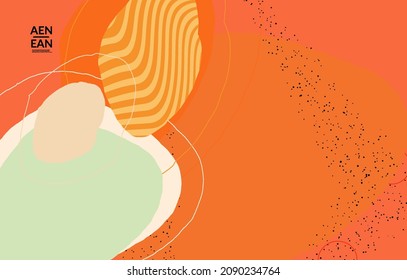 Papel de pantalla abstracto. Formas y líneas onduladas exóticas a rayas que se superponen. El diseño contemporáneo. Obra artística de motley natural. Fondo texturizado a mano para el marco de la moda en los medios sociales.