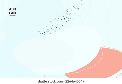 Abstract vector wallpaper. Exotic striped overlapping wavy shapes and lines. Packaging contemporary design. Natural motley artwork. Hand drawn textured background for social media fashion frame.