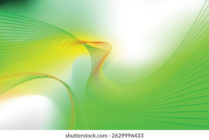 Abstract vector wallpaper with flowing lines and dynamic curves. Gradient mesh background with futuristic and digital aesthetics,