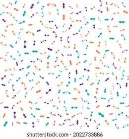 Papel de fondo vector abstracto de muchas flechas y direcciones multicolores