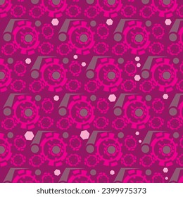 Abstract vector wallpaper. Abstract pattern fill. Abstract geometric pattern spread out in an area. Wallpaper in shades of pink. Geometric repeating pattern.
