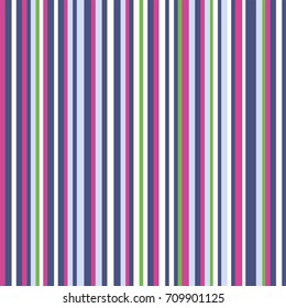 Abstract vector Wallpaper with vertical blue, green and pink stripes. Seamless colored background. Geometric pattern