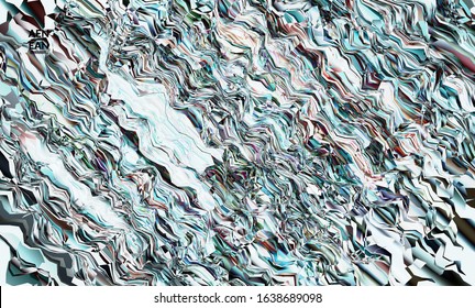 Abstract vector wallpaper. Watercolor texture vibrant colored background. Visual computer filtered gradient wavy diagonal lines. Dynamic paint flow marble texture pattern. Psychedelic art poster.