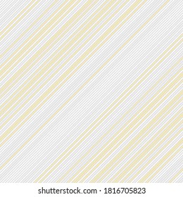 Abstract vector wallpaper withdiagonal silver and golden strips. Seamless colored background. Geometric pattern
