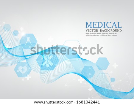 abstract vector wallpaper.medical concept.geometric hexagon.