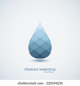 Abstract vector water drop icon