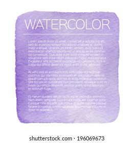 abstract vector watercolor background