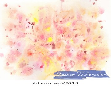 Abstract vector watercolor background