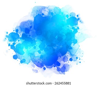 Abstract vector watercolor background. 