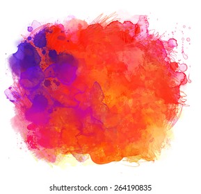 Abstract vector watercolor background 