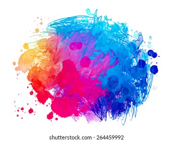 Abstract vector watercolor background