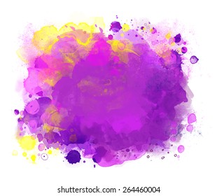 Abstract vector watercolor background 