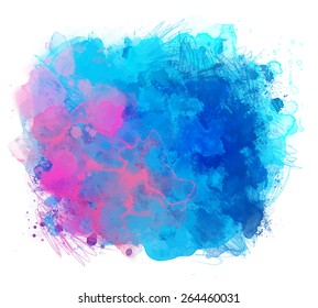 Abstract vector watercolor background 