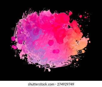 Abstract vector watercolor background. 