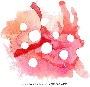 Abstract vector watercolor background.