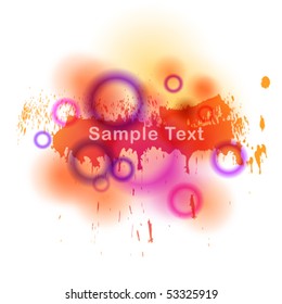 Abstract vector watercolor background