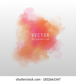 Abstract vector watercolor background. Art color illustration.